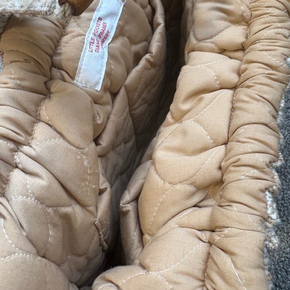 Vintage Handmade Tweed‎ Wool Wood Tote Shoulder Bag - Picture 13 of 16